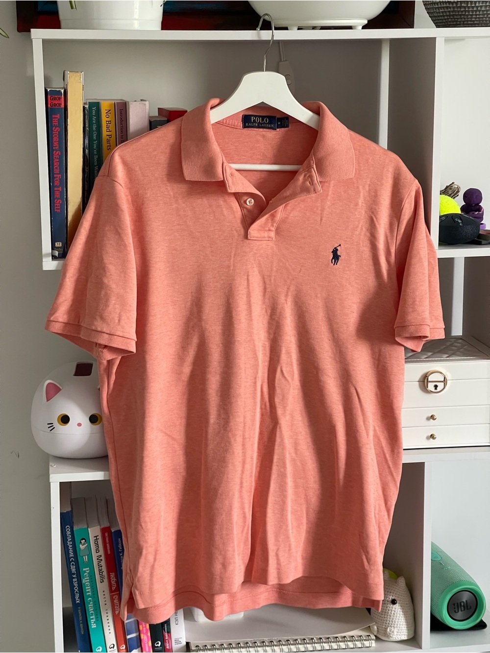 Ralph Lauren Coral Polo with Navy Pony